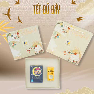 [Hộp quà Tết 2023] FUJI TẾT ĐỦ ĐẦY Fine Japan cho người phụ nữ bạn yêu (collagen đẹp da ngủ sâu, vitamin CD)
