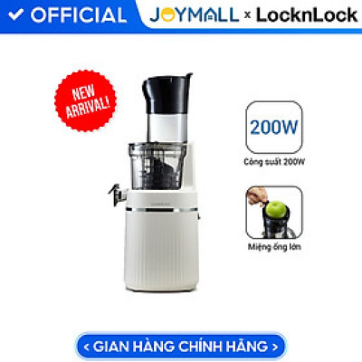 Máy ép chậm trái cây EJJ421IVY LocknLock, Hàng chính hãng, công suất 200W, 2 chế độ ép vượt trội, miệng ống rộng - JoyMall