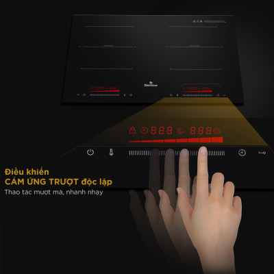 Bếp Âm Từ Đôi BlueStone ICB-6920 3400 W - Miễn Phí Lắp đặt cắt đá - HCM, Hà Nội, Bình Dương, Đồng Nai, Hải Phòng, ĐăkLăk, Thái Bình, Bắc Ninh, Hải Dương - Bảo Hành 24 Tháng- Hàng chính hãng