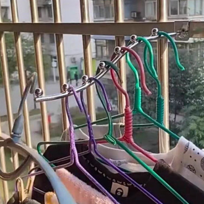 combo 10 móc treo quần áo shop thời trang 7 bi & 9 bi loại cong bắt vít cao cấp