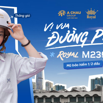 Mũ bảo hiểm xe máy nửa đầu Royal M239 kính âm