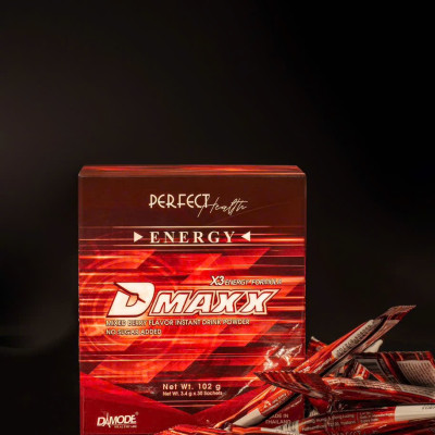 DMAXX thức uống bổ sung vitamin năng lượng không đường DAMODE 16 gói dùng thử màu đỏ