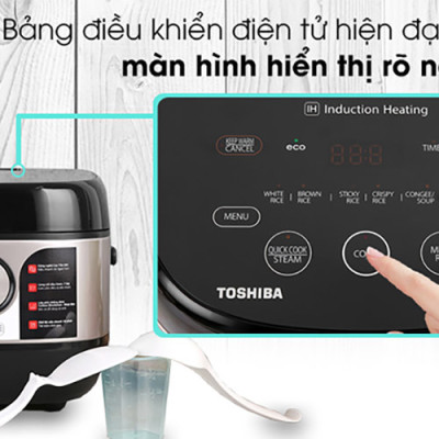 Nồi cơm cao tần Toshiba RC-18IX1PV (1.8 Lít) - Hàng Chính Hãng