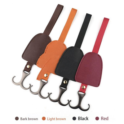 Móc Hợp Kim Bọc Da Cao Cấp, Treo Đồ Gắn Sau Lưng Ghế Ôtô, Treo Đồ Tiện Dụng, Gọn Gàng Trong Xe Hơi. TakyHome 9722