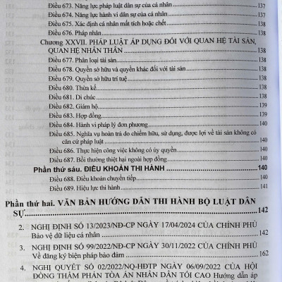 Bộ Luật Dân Sự Năm 2015 - Bộ Luật Tố Tụng Dân Sự Năm 2015 ( Sửa đổi, bổ sung năm 2025 ) Và Các Văn Bản Hướng Dẫn Thi Hành 