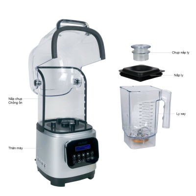 Sinh Tố Công Nghiệp Gali GL-1530S Dung tích 2 Lít, thiết kế chống ồn, Motor 100% dây đồng đảm bảo độ bền bỉ, bảng điều khiển dạng cảm ứng, lưỡi dao bằng thép không gỉ. Hàng chính hãng bảo hành 24 tháng
