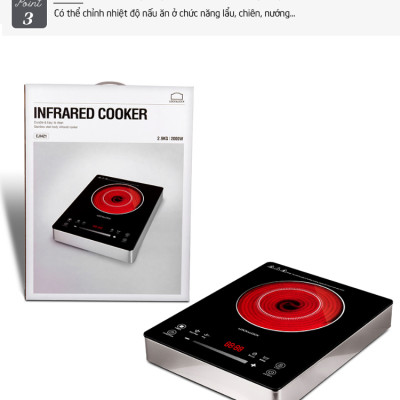 Bếp Hồng Ngoại Lock&Lock EJI421 (2000W) - Hàng Chính Hãng