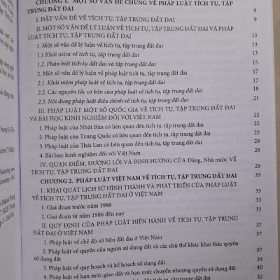 Tích tụ, tập trung đất đai ở Việt Nam- Lý luận và pháp luật hiện hành- Luật đất đai và văn bản hướng dẫn thi hành 2020