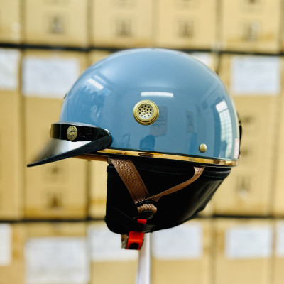 Mũ bảo hiểm xe máy 1/2 Royal M379 chính hãng có đệm cổ dành cho nam nữ đi xe máy-Nón Trùm