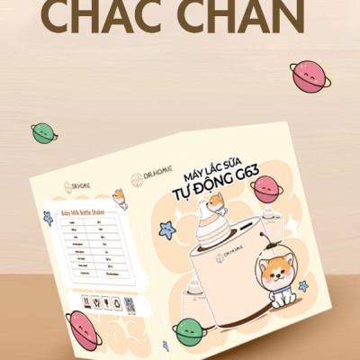 [CHÍNH HÃNG] Máy lắc sữa giữ ấm hâm sữa đa năng DrHomie G63