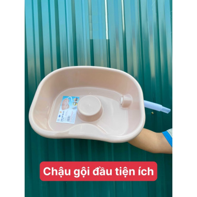 Chậu gội đầu tại giường cho người già, trẻ nhỏ, người bệnh... màu sắc giao ngẫu nhiên- Hàng chính hãng