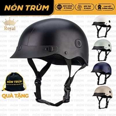Mũ bảo hiểm xe máy 1/2 Royal M368 lưỡi trai kèm thông gió gọn nhẹ