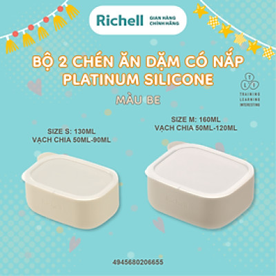 Đồ dùng ăn dặm RICHELL Nhật chất liệu Platinum Silicone | Baby