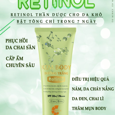 Chăm Sóc Da - C SKIN.02 - BODY LOTION RETINOL - Dưỡng Trắng Cấp Ẩm Chuyên Sâu