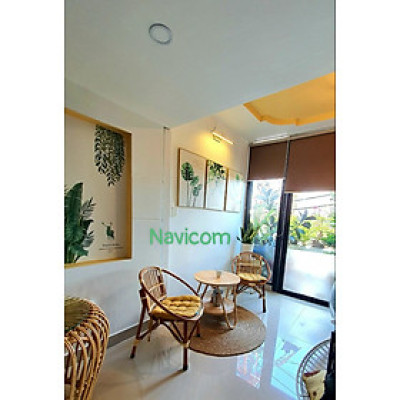 Bộ bàn ghế mây tự nhiên M2 (01 bàn, 02 ghế)