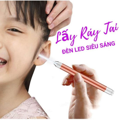 Bộ Dụng Cụ Lấy Ráy Tai Có Đèn Led Cao Cấp Kèm Hộp Đựng Sịn Sò Sử Dụng Cổng Sạc USB Tặng Kèm Kính Lúp