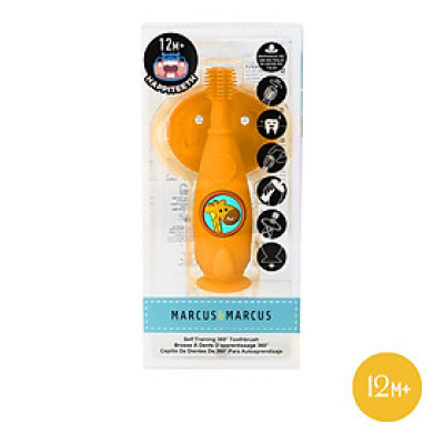 Bàn chải tập đánh răng và mát xa nướu silicon 360 cho bé Marcus & Marcus, từ 12 tháng - Lola