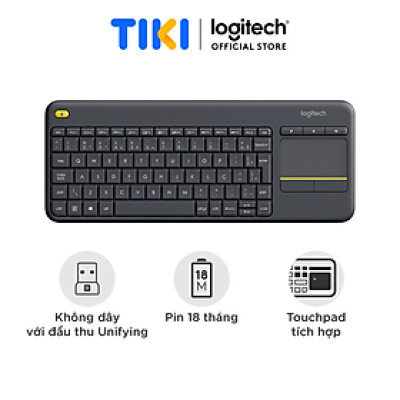 Bàn Phím Không Dây Logitech K400 PLUS - Hàng Chính Hãng