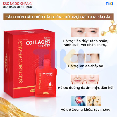 Bộ Trẻ Hóa Da Cao Cấp [Viên Uống Sắc Ngọc Khang ++ 60 Viên & Nước Uống Đẹp Da Collagen Dipeptide Sắc Ngọc Khang 15 Túi