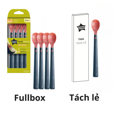 Thìa ăn dặm có báo nhiệt Tommee Tippee Heat Sense, cho bé từ 4 tháng