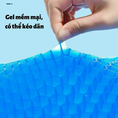 Đệm Ngồi 3D Thoáng Khí, Đệm Gel Tổ Ong Đàn Hồi Lót Ghế