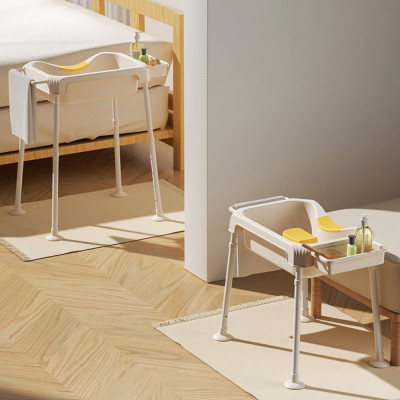 Chậu Gội Đầu Tại Giường Kèm Chân KUNBE Tặng Lược Massage Và Cốc Gội Đầu