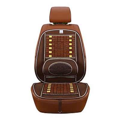 Đệm lót ghế xe ô tô, xe hơi hạt tre cao cấp chống nóng, ẩm, thoáng khí, giúp lưu thông máu, giảm đau lưng