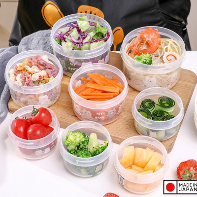 Set 02 hộp đựng thực phẩm Nakaya Pot Bear 160ml - Hàng nội địa Nhật Bản nhập khẩu chính hãng