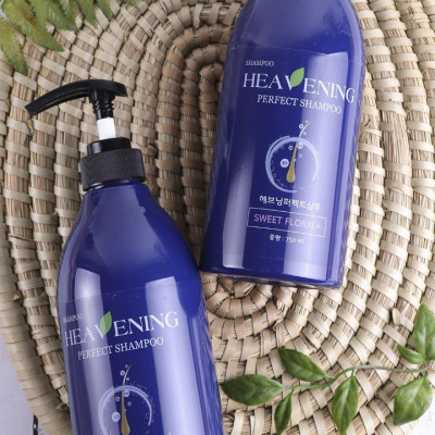 Combo 1 dầu gội dưỡng chất suôn mượt Heavening 750ml + 1 Khăn tắm tạo bọt Whip