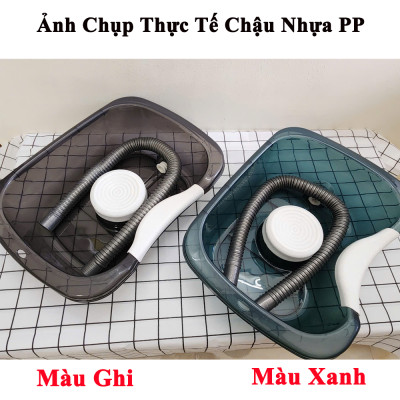 Chậu Gội Đầu Tại Giường KUNBE Mẫu Trong Suốt Tiện Lợi Cho Người Già Người Bệnh Mẹ Bầu