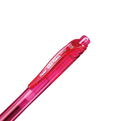 Bút Bi Gel EnerGel 0.5 mm - Pentel BLN105-P - Mực Hồng
