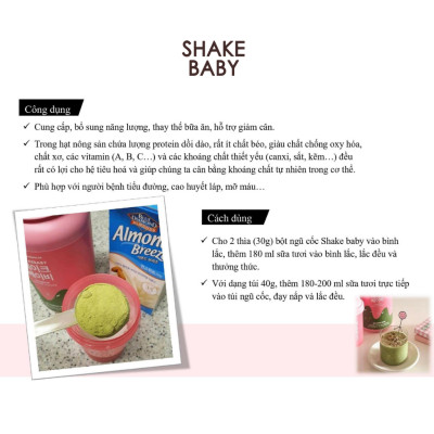 [CHÍNH HÃNG] Bột Ngũ Cốc Ăn Kiêng Thay Thế Bữa Ăn SHAKE BABY Diet Formular Protein Vị Trà Sữa Bá Tước Hỗ Trợ Giảm Cân 750g