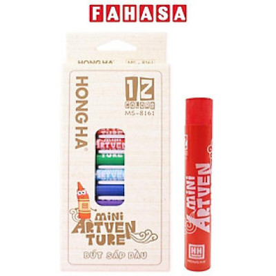 12 Bút Sáp Dầu Mini Artventure - Hồng Hà 8161