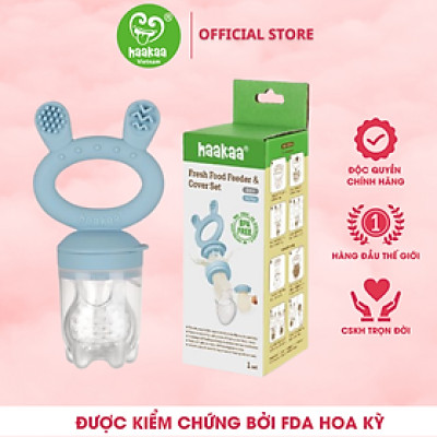 Túi nhai ăn dặm, chống hóc cho bé Haakaa. Chất liệu silicone cao cấp, an toàn. Không chứa BPA, PVC và phthalate