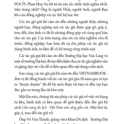 Cẩm nang du lịch: Việt Nam Non Sông Gấm Vóc - Miền Nam (Tái bản có sửa chữa, bổ sung)