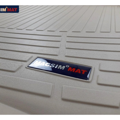 Thảm lót cốp xe ô tô màu be BMW X5 2008-2017 - Lux SA nhãn hiệu Macsim chất liệu TPV cao cấp