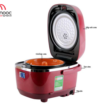 HÀNG CHÍNH HÃNG: Nồi cơm điện Tiger dung tích 1.0l  JBX-A10W màu đỏ