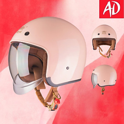 Mũ bảo hiểm xe máy 3/4 Royal M139 màu HỒNG BÓNG