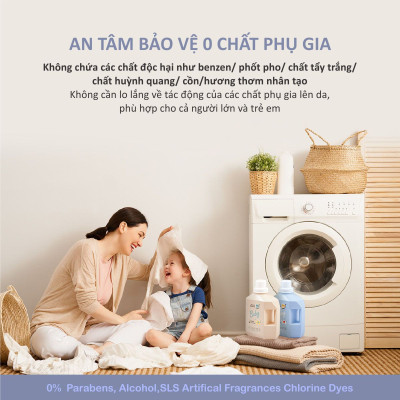 NƯỚC GIẶT QUẦN ÁO EM BÉ KHÁNG KHUẨN CHO DA NHẠY CẢM - GENTLE ENZYME/GENTLE SENSITIVE - 1200ML