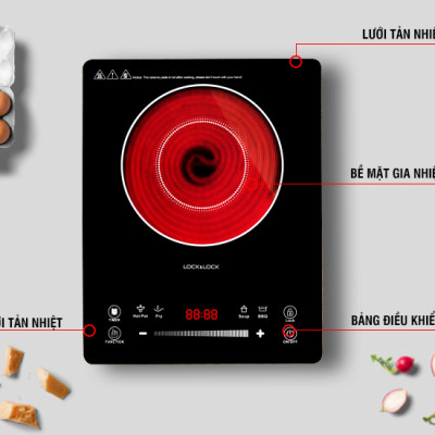 Bếp Hồng Ngoại Lock&Lock EJI421 (2000W) - Hàng Chính Hãng