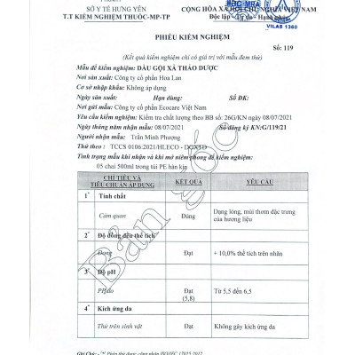 Dầu Gội Thảo Dược ECOCARE PREMIUM 300ml Đạt Chuẩn CGMP, Dầu Gội Xả Thiên Nhiên Sạch Gàu, Phục Hồi Hư Tổn