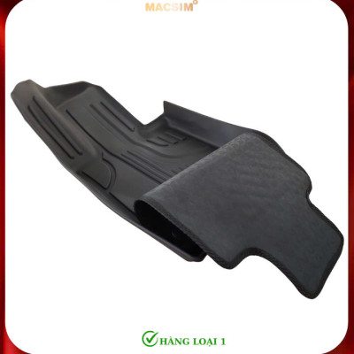 Thảm lót sàn ô tô 2 lớp cao cấp dành cho xe Mercedes Benz GLC 2023+ (sd3) nhãn hiệu Macsim chất liệu TPE màu đen