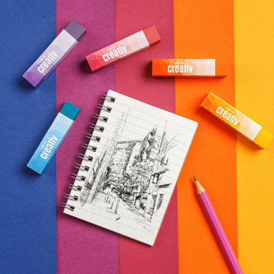 Gôm Tẩy Creativ - Thiên Long E-031 - Màu Xanh