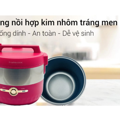 Nồi Cơm Điện IVIAIVIA COOK MM-NC19 (1.8 lít) - Màu Ngẫu Nhiên - Hàng Chính Hãng