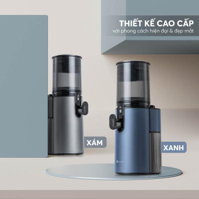 Máy ép chậm Elmich JEE-8758, công suất 240W, bảo toàn dưỡng chất, giữ trọn hương vị, ép kiệt bã tới 98% - Hàng Chính Hãng