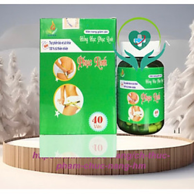 Viên uống kiểm soát cân nặng Hồng hạc Phục Linh- dạng Lọ - Hộp 40 viên, Lisse