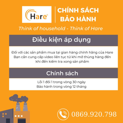 Nồi cơm điện 1.8L - hàng chính hãng thương hiệu Hare - bảo hành 12 tháng