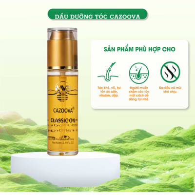 Dầu dưỡng tóc, cấp ẩm, chống oxi hoá, phục hồi hư tổn·Cazoova classic 60ml