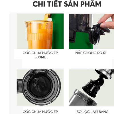 Máy Ép trái Chậm Mini Smartcook JES-3897OL Hàng Chính Hãng