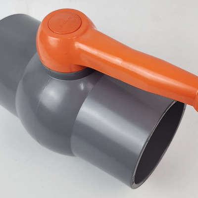 Van uPVC thân đúc bi nhưa ABS 90, 114mm Eurolife EL-VN (tay cam)